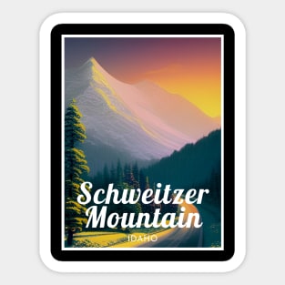 Schweitzer Mountain Idaho Ski Sticker